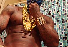 Hallelujah johnson asks, 'is this enough dick for everybody?' while worshipping big black cock and cumming solo