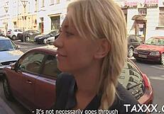 giving throat job on webcam for casting amateurs