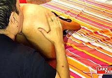 Hey, in this room casting, Angela's got her ass open and I'm tonguing her anus! 😏