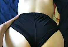 Amateur Couple's Young Girl with Perfect Ass Bent Over for Doggy. Is She Your Sister?