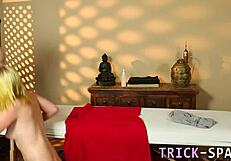 I watch this blonde babe get a messy facial all over her face