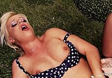 blonde milf loz lorrimar takes rough anal and gets creampied