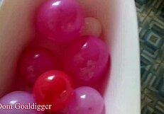 Balloons In The Bathroom Mesmerize With Stockings And Legs