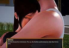 She says, Bent over doggystyle with big cock, small tits redhead.