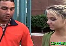 Hot blonde girl in free blonde porn video