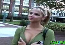 Hot blonde girl in free blonde porn video