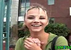 Hot blonde girl in free blonde porn video