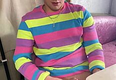 Horny College Guy Talks Dirty While Jacking Off