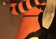 i see ruby and penny getting distracted before the costume party