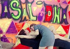 Client sucked in eyelash studio, husband fucks nympho