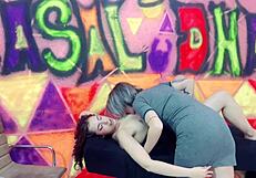 Client sucked in eyelash studio, husband fucks nympho