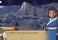 Avatar's Night Blowjob: Brunette Lesbian Uses Dildo for Intense Orgasm