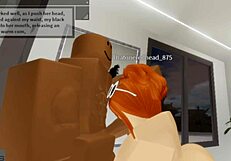 I am a robloxian redhead slutty snowbunny taking care of my daddy in doggystyle with his monster cock