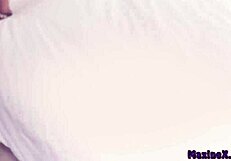 asian beauty maxine x in stockings takes big hard cock, creaming her pussy hard