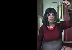 bisexual crossdresser shyly fills himself up in homemade video part 1