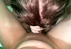 Cumshot On Stepsisters Tits And Hair After A Long Handjob