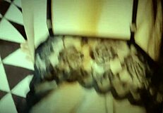 Wife poses in sexy lingerie at home