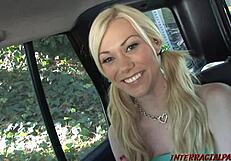 Blonde Slut Devours Huge Black Cock!