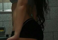 i fuck myself with a dildo in the bathroom