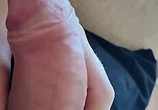 Look at this close up of big dick and feet! Monster cock amateurs in homemade action!