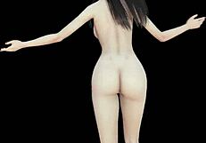 sakura's naked dance reveals wet pussy secrets