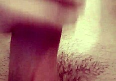 Big monster cock gets stroked hard and fast.