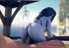 anime hentai latina rides and bends over in sfm compilation