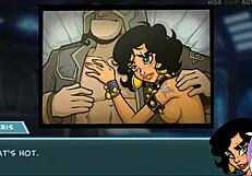 Star Chanel's Big Tits Exposed In Hentai Voyeur Scene Part 90