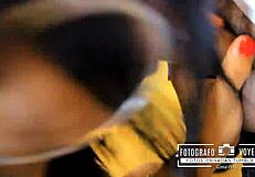 Modelo Transexual Peruana Se Excita En Plena Sesión De Fotos Y Le Chupa La Pinga A Su Fotógrafo