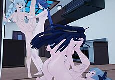 Girls From St. Freya Ride Schicksal's Artificial Cocks Hard