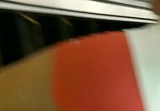 hot girl with nice ass in tight shorts arouses feelings in the market