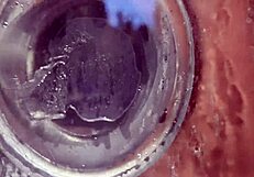 Oh wow, I caught my stepmom fucking her pussy with a glass dildo in the shower!