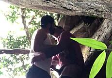 Bareback Beach Sex with Monster Cock