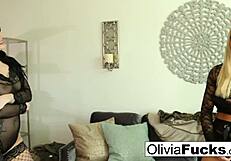 Olivia and Trina Rush engage in intense lesbian fucking