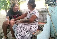 Older Woman Interrupted by Young Lesbian Craving to Lick Her Deep. Wild Oral and Anal Action Erupts at Home!