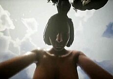 In Conan Exile, the lesbian action features intense kissing and pussy licking between hot babes