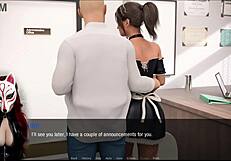 Kate 8 Stuns in Cosplay Maid Skirt Outdoors