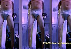 एलेजांद्रो मिस्ट्राल ने टाइट अंडरवियर में बड़ा लंड दिखाया गे फेटिश फैंस के लिए