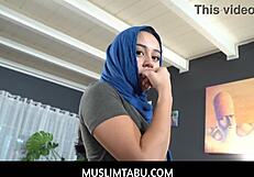 I’m Addicted! Muslim Hijab Teen Rides Stepbro’s Huge Cock in POV