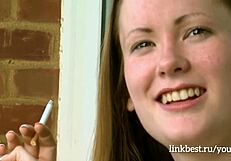 my girlfriend is having fun with friends in a group setting