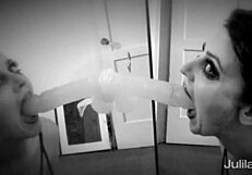 I took that dildo deep in my throat