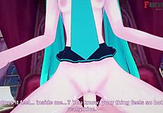 hatsune miku, suck me off and ride me hard in pov!