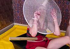 Hey, look at this humiliated bondage chick taking it deep!