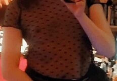 Little Asian Trap Shemale Performs Solo