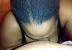 Wife Gives Intense Blowjob and Handjob with Her Big Tits