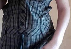 lonely girl caresses her wet pussy to orgasm