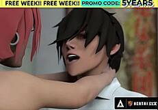 Busty Anime Teacher Shows Rough Deepthroat And Doggystyle Sex To Horny Students