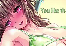 I guide you through futanari hentai jerk off instructions