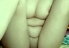 Girl masturbates with big cucumber full hd