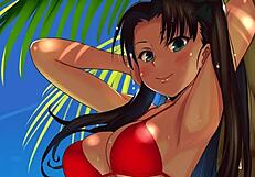 I guide you through futanari hentai jerk off instructions